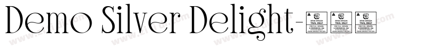 Demo Silver Delight字体转换